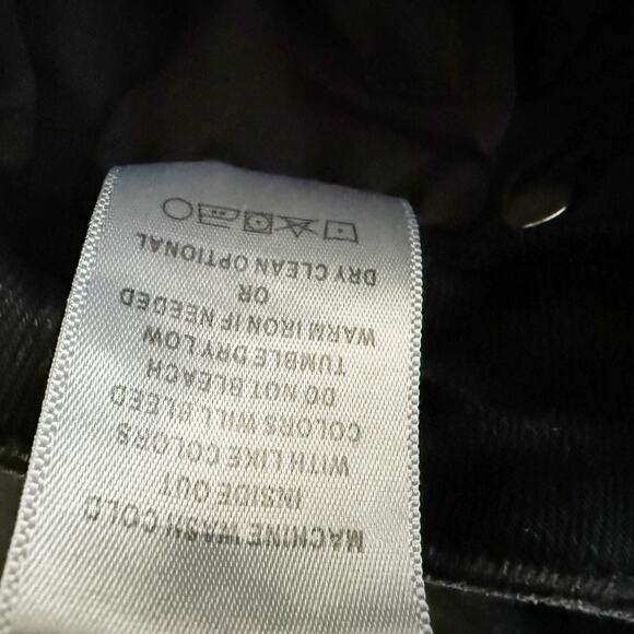 ALTAR'D STATE | Worn Raw Hem Black Wide Flare Denim Stretch Jeans | 32, 14, XL - Picture 9 of 10